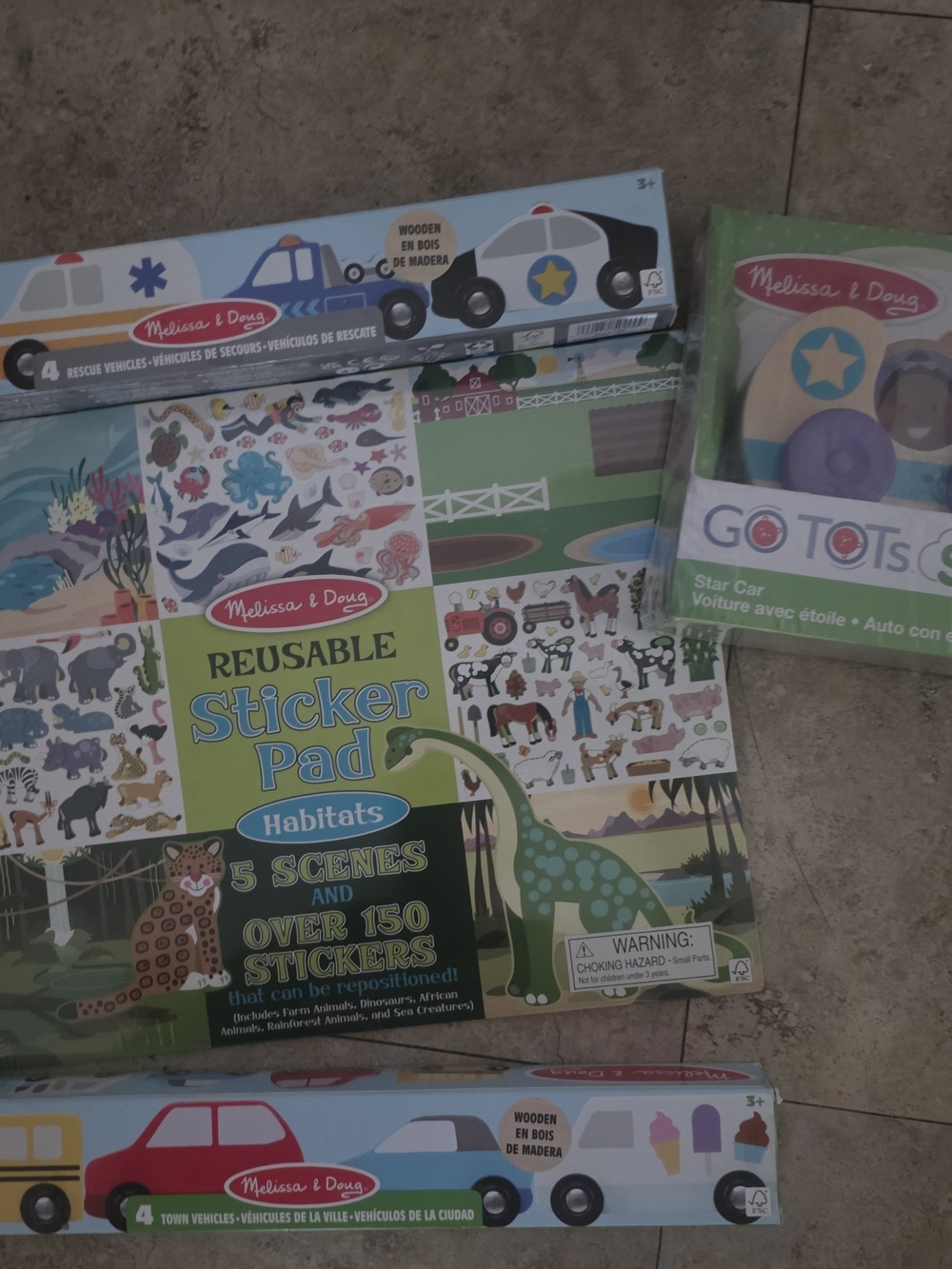 Melissa & Doug Reusable Sticker Pad Habitats - BUNDLE